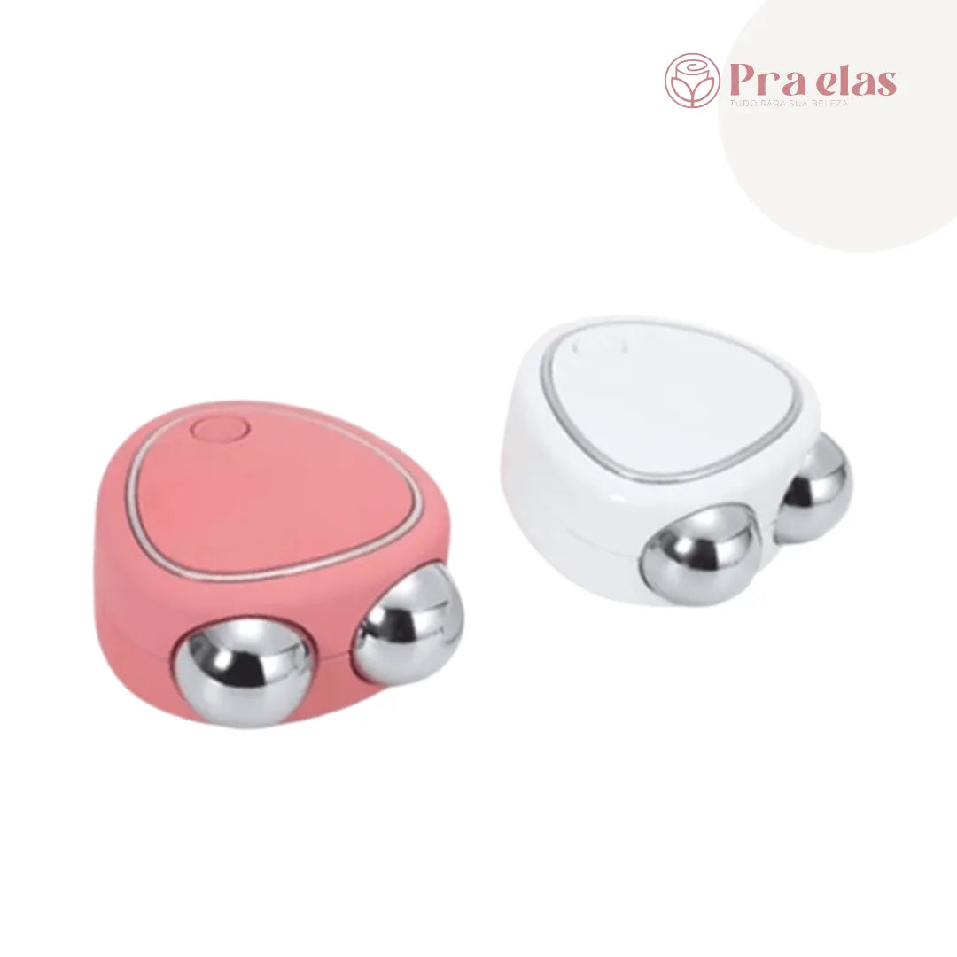 Mini Massageador Facial Elétrico + Cabo USB