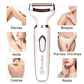 Depilador Elétrico Feminino 4 em 1 (facial e corporal)