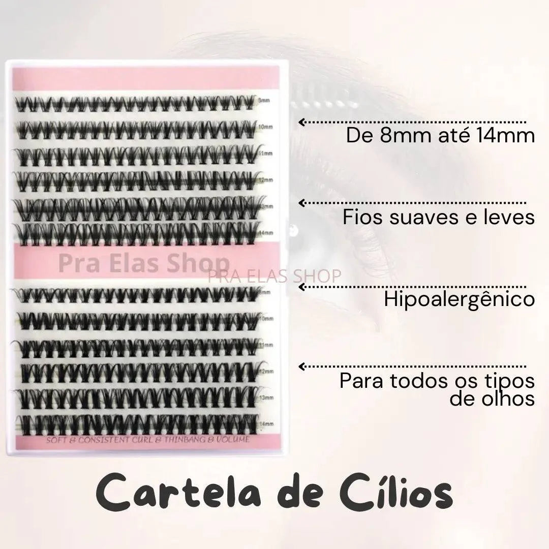 Kit Extensão de Cílios